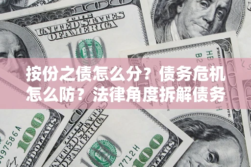 武汉按份之债怎么分？债务危机怎么防？法律角度拆解债务分配与风险自保指南