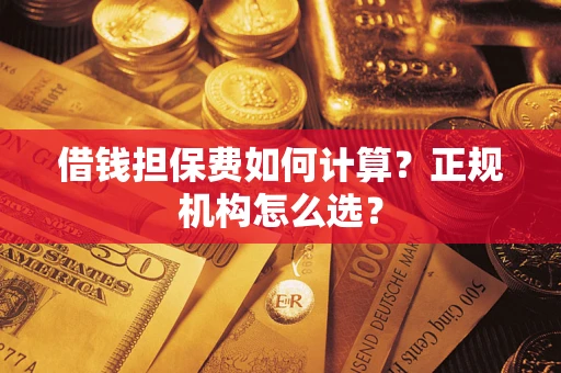武汉借钱担保费如何计算？正规机构怎么选？