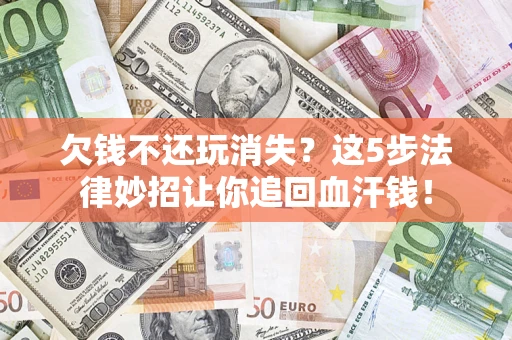 武汉欠钱不还玩消失？这5步法律妙招让你追回血汗钱！