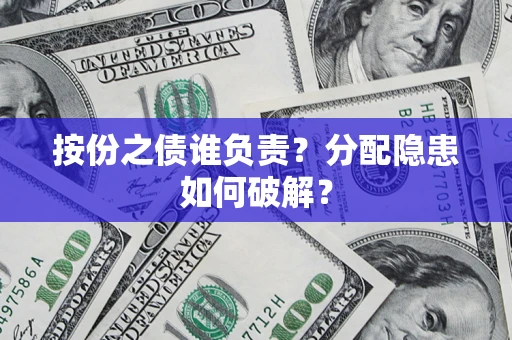 武汉按份之债谁负责？分配隐患如何破解？