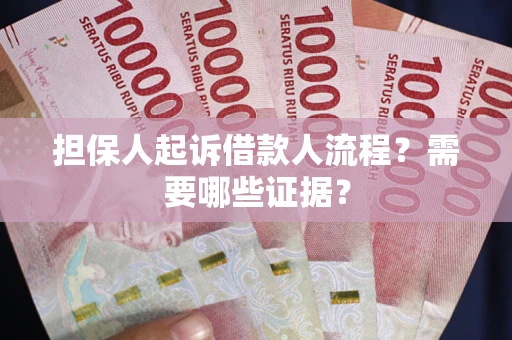 武汉担保人起诉借款人流程？需要哪些证据？