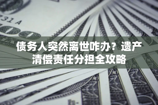 武汉债务人突然离世咋办？遗产清偿责任分担全攻略