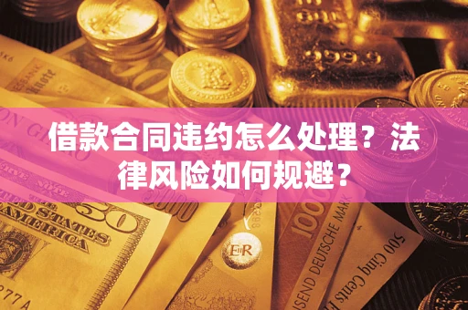 武汉借款合同违约怎么处理？法律风险如何规避？