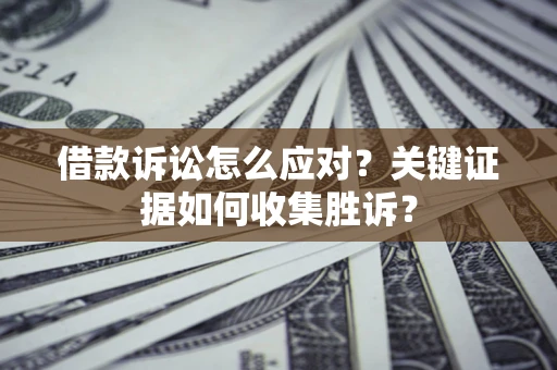 武汉借款诉讼怎么应对？关键证据如何收集胜诉？